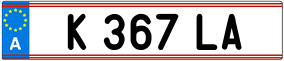 Trailer License Plate